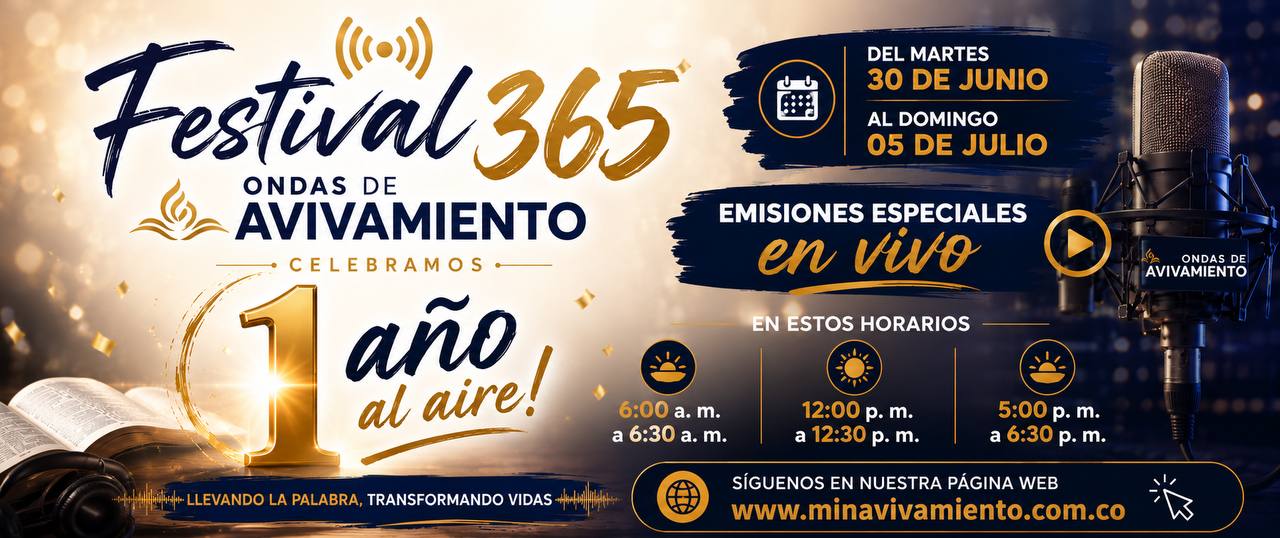 Banner festival 365 Ondas de avivamiento